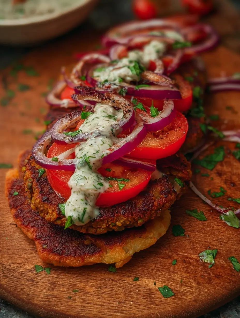 Crispy Lentil Veggie Patties (High Protein)