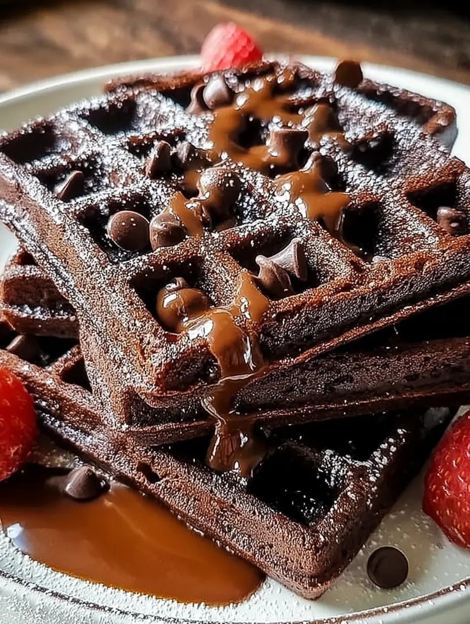 Fudgy Brownie Waffles