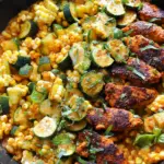Garlic Butter Chicken with Zucchini and Corn