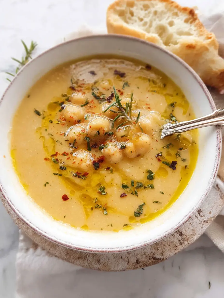 Garlic Chickpea Soup
