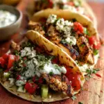 Grilled Mediterranean Chicken Tacos