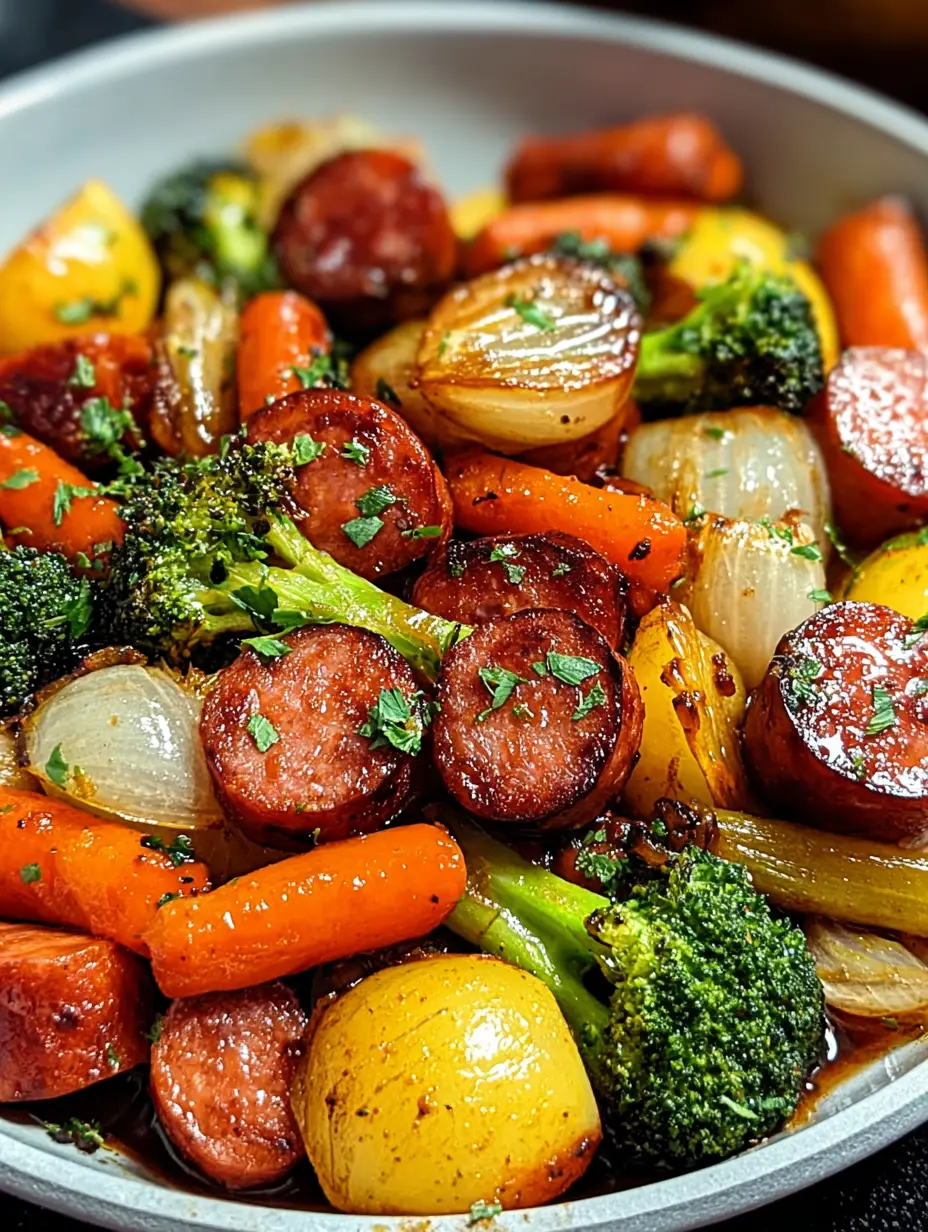 Honey Garlic Kielbasa & Veggies