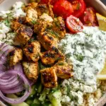 Mediterranean Lemon-Dill Chicken Bowls