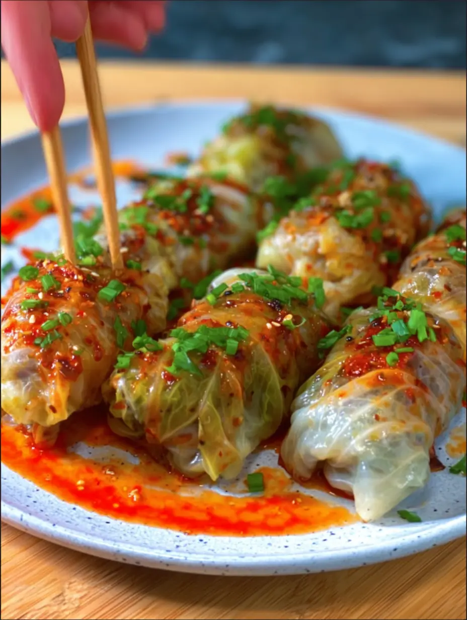 Napa Cabbage Rolls (Easy, Quick & Healthy!