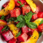 Peach Watermelon Salad