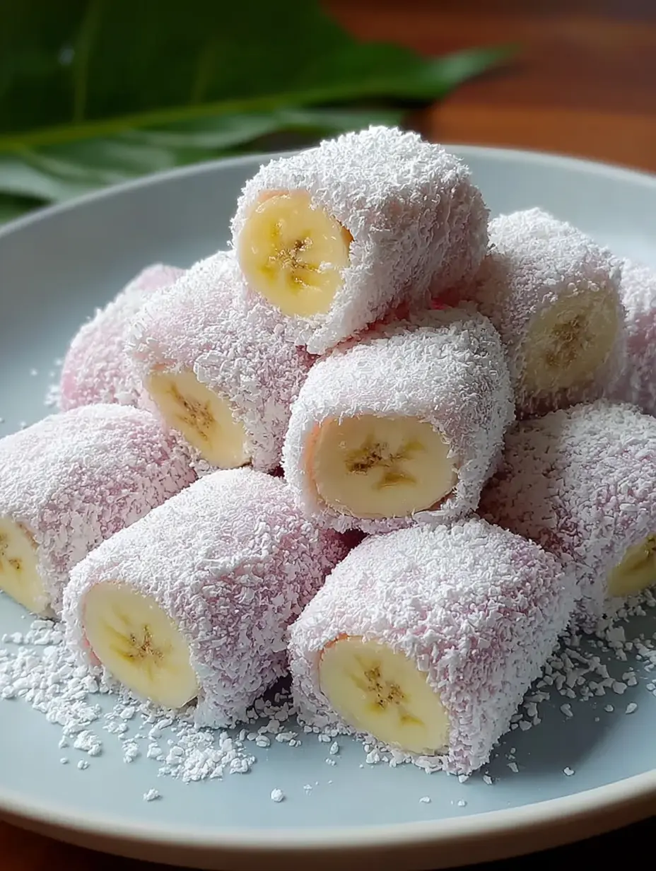Pillowy Banana Mochi