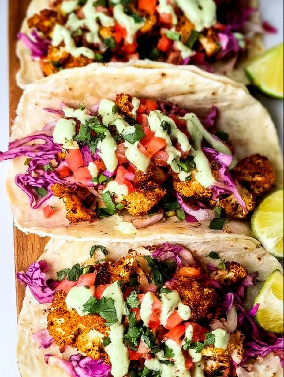 Roasted Cauliflower Tacos