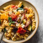 Roasted Veggie Pasta with Feta