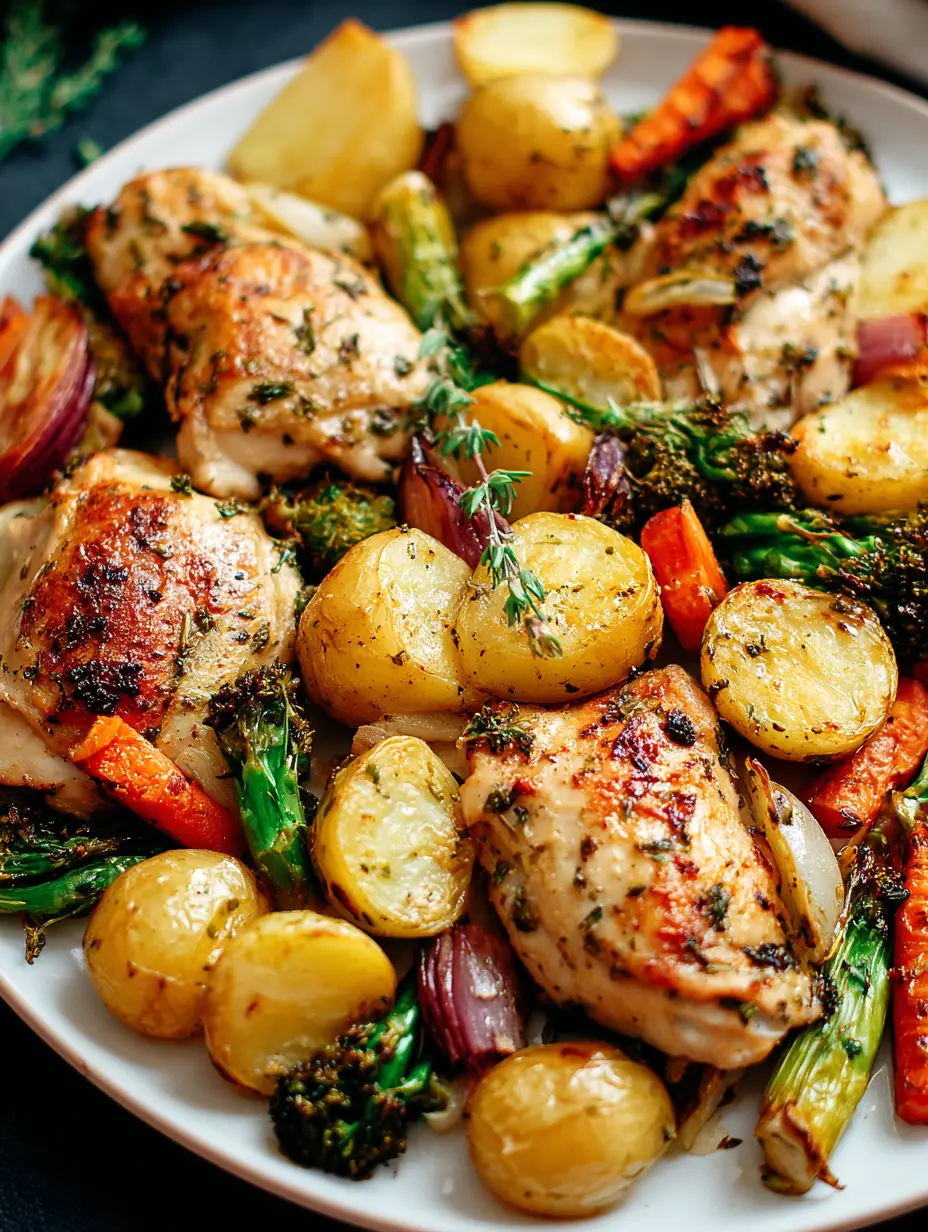 Sheet Pan Lemon Herb Chicken and Vegetables