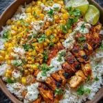 Street Corn Chicken Rice Bowl